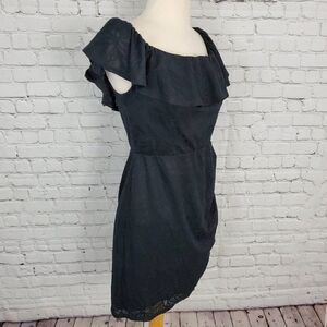 𝅺bcbgeneration new Black Sleeveless Floral Mini Dress M